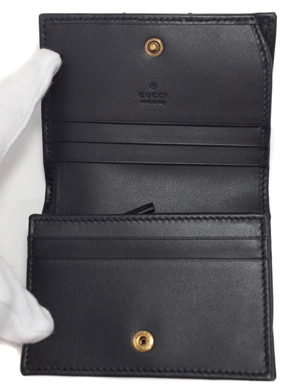 Gucci Short Marmont Wallet Card fold Coin GG Bi Billfold - Picture 3 of 5